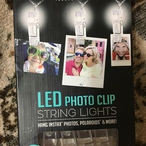 LED photo clip string lights